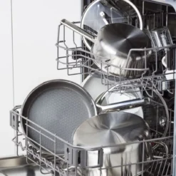 Sauté cerámica de acero inox tricapa con fondo de nido de abeja y tapa de cristal Apex GreenPan