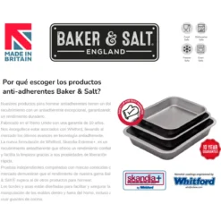 Set de 2 bandejas rectangulares para horno y freidora de aire Wham® Cook