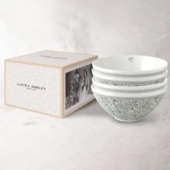 Set de 4 boles de porcelana Wild Clematis Laura Ashley