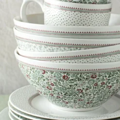 Set de 4 boles de porcelana Wild Clematis Laura Ashley