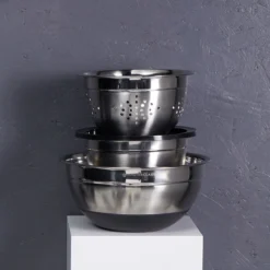 Set de boles y colador inox Masterclass de KitchenCraft