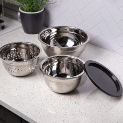 Set de boles y colador inox Masterclass de KitchenCraft