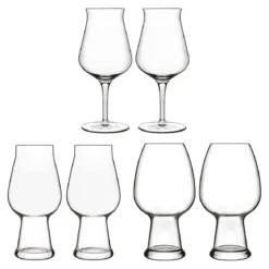Set de 6 copas de cerveza Birrateque Luigi Bormioli