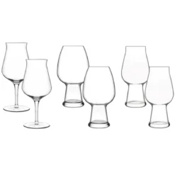 Set de 6 copas de cerveza Birrateque Luigi Bormioli