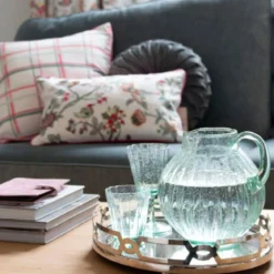 Set de 4 copas de vino Glass Laura Ashley