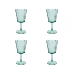 Set de 4 copas de vino Glass Laura Ashley