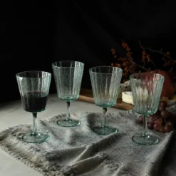 Set de 4 copas de vino Glass Laura Ashley