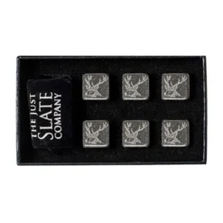 Set de 6 cubitos de piedra con funda Selbrae