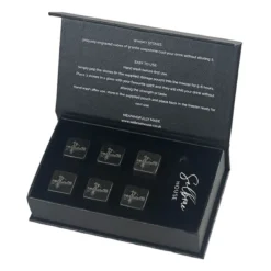 Set de 6 cubitos de piedra con funda Selbrae