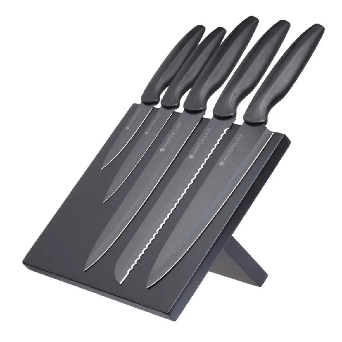 Set de 5 cuchillos con soporte imantado Agudo MasterClass KitchenCraft