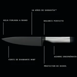 Set de 3 cuchillos de cocina Ultimate Black WMF