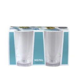 Set de dos vasos de metacrilato Flow de Mepal