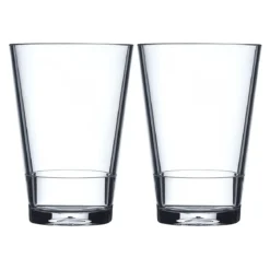 Set de dos vasos de metacrilato Flow de Mepal