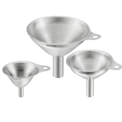 Set de 3 embudos acero inox VERSARE de Gefu