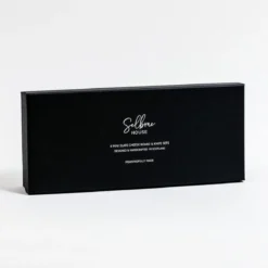 Set de 4 mini tablas de pizarra y 4 cuchillos para queso Selbrae