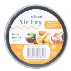 Set de 4 moldes altos individuales para freidora de aire y horno Wham® Cook