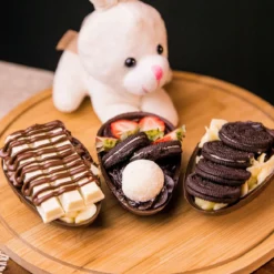 Set de 3 moldes para huevos de chocolate 3D Ibili