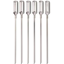 Set de 6 pinchos XL de acero inox para barbacoa OXO