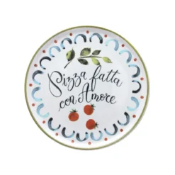 Set de 4 platos de porcelana para pizza Cinzia Andrea Fontebasso Tognana