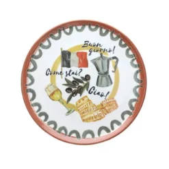Set de 4 platos de porcelana para pizza Cinzia Andrea Fontebasso Tognana