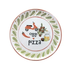 Set de 4 platos de porcelana para pizza Cinzia Andrea Fontebasso Tognana