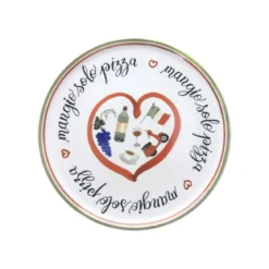 Set de 4 platos de porcelana para pizza Cinzia Andrea Fontebasso Tognana