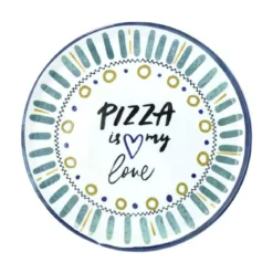 Set de 4 platos de porcelana para pizza Love Andrea Fontebasso Tognana