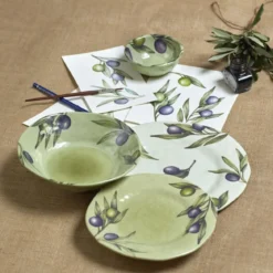 Set de 2 platos de postre de melamina Olyvia Rose & Tulipani