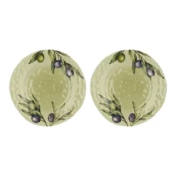 Set de 2 platos de postre de melamina Olyvia Rose & Tulipani