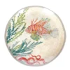 Set de 2 platos de postre de melamina Sea Life Rose & Tulipani