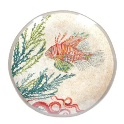 Set de 2 platos de postre de melamina Sea Life Rose & Tulipani