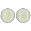 Set de 2 platos hondos de melamina Atmosfera Tortora Rose & Tulipani
