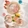 Set de 2 platos hondos de melamina Sea Life Rose & Tulipani