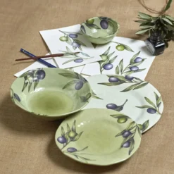 Set de 2 platos planos de melamina Olyvia Rose & Tulipani