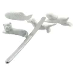 Set de 6 reposa cuchillos de porcelana Fattoria La Porcellana Bianca