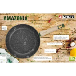 Set de 3 sartenes antiadherentes Amazonia Monix