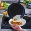 Set de 2 sartenes cerámicas con exterior de acero inoxidable Geneva GreenPan