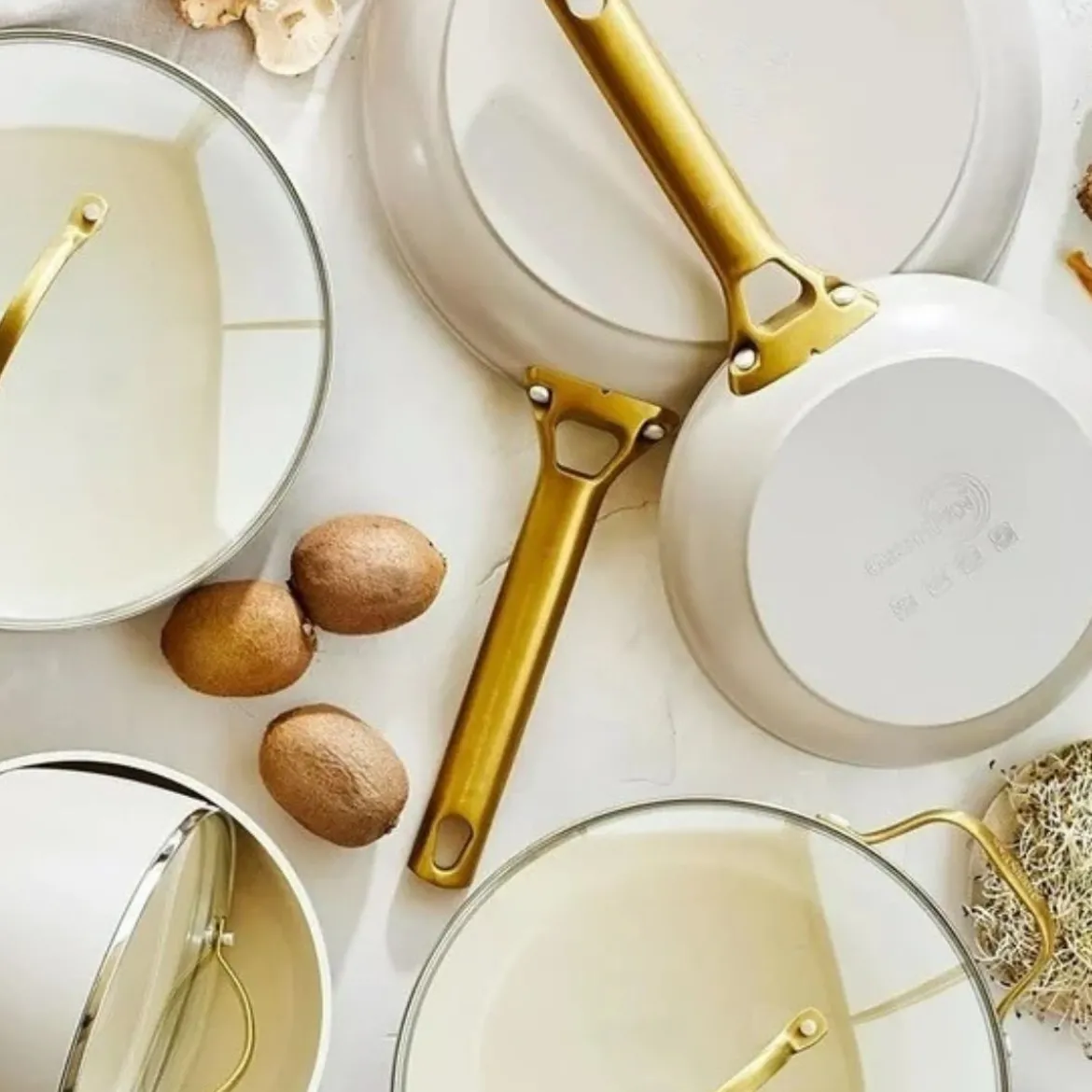 Set de 2 sartenes cerámicas Padova Cream White GreenPan