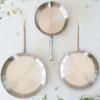 Set de 3 sartenes de acero inoxidable Profesional Bra