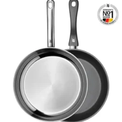 Set de sartén inox y sartén antiadherente con exterior inox Devil WMF