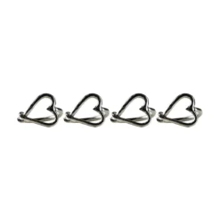 Set de 4 servilleteros de acero inoxidable Selbrae
