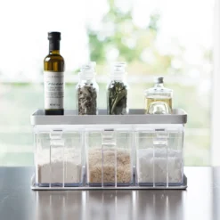 Set de Stand Organizador con 3 botes Yamazaki