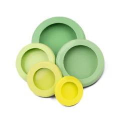 Set de 5 tapas de silicona para alimentos y recipientes Food Huggers