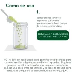 Set de 2 tapas de silicona para germinar semillas Food Huggers