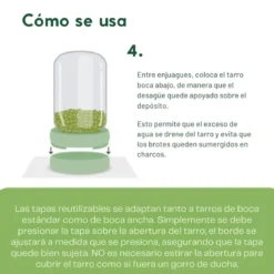 Set de 2 tapas de silicona para germinar semillas Food Huggers