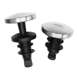 Set de 2 tapones herméticos para vino OXO