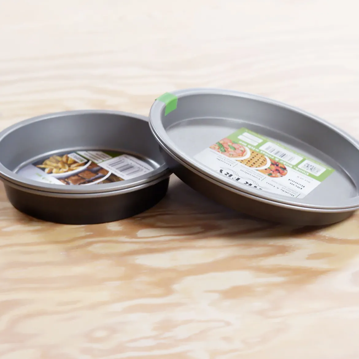Set 2 moldes redondo o cuadrado para freidora de aire y horno Wham® Cook
