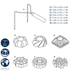 Set para flores fritas, buñuelos y tartaletas escandinavas Nordic Ware