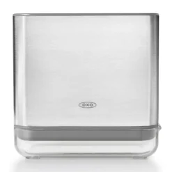 Soporte para cepillos y estropajos de acero inoxidable OXO
