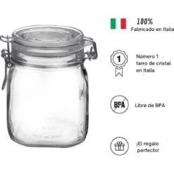 Tarro hermético de 500 a 2000 ml Fido Bormioli Rocco